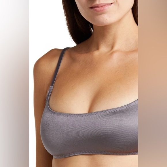 SKIMS Other - Stretch Satin Scoop Neck Bralette/ ARMOR